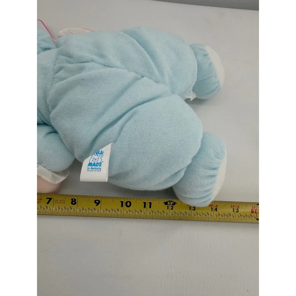 Well Made Dolly Mine Plush Doll 14in Blue Vintage Lace Trim Soft Body New